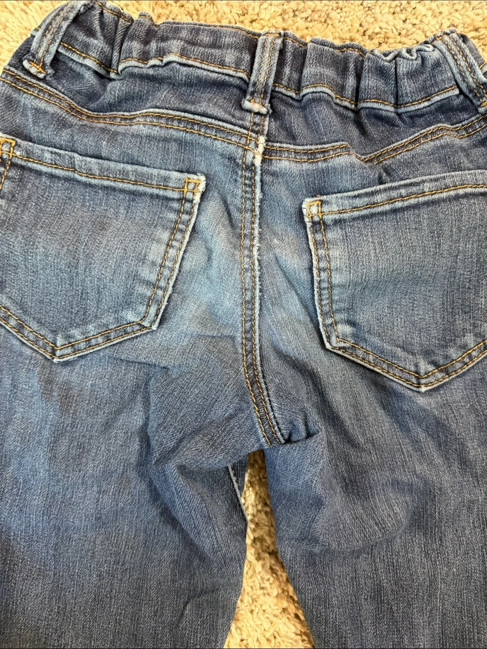 B’gosh Kids Dark Blue Rolled Cuff Jeans Size 6/6X